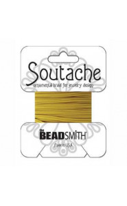 Beadsmith polyester soutache cord 3mm - Cadmium yellow